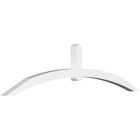 Ekena Millwork Archdale Architectural Grade PVC Gable Bracket, 96"W x 24"H x 4"D x 4"F, 6/12 Pitch GBP096X24X0404ARC00